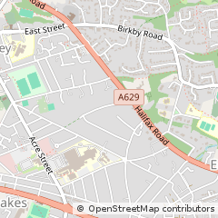 Map of Huddersfield