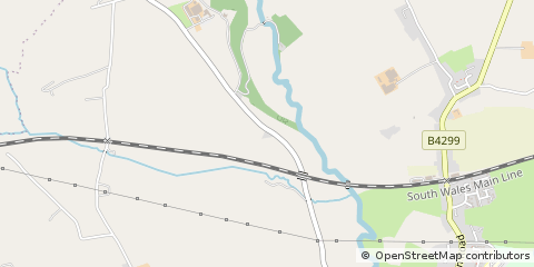 Map of Carmarthen, Dyfed