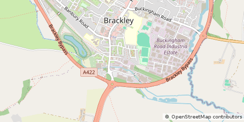 Map of Brackley, Northamptonshire