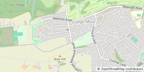 Map of Sheffield