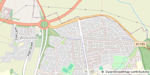 Map of Billingham, Cleveland