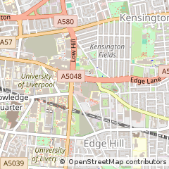 Map of Liverpool, Merseyside