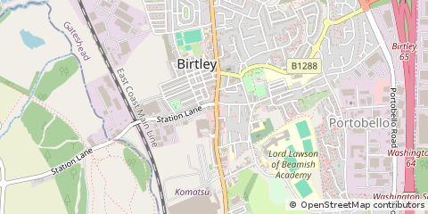 Map of Chester LE Street, Durham