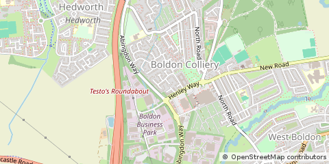 Map of Boldon Colliery