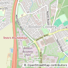 Map of Boldon Colliery
