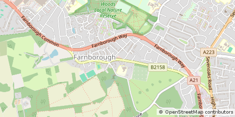 Map of Orpington, Kent