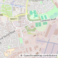 Map of Carterton, Oxfordshire