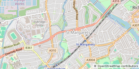 Map of Twickenham