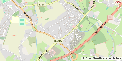 Map of Woking, Surrey