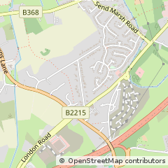 Map of Woking, Surrey
