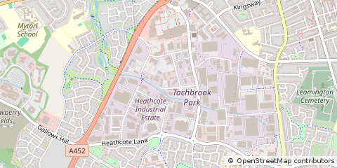 Map of Royal Leamington SPA, Warwickshire