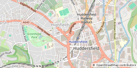 Map of Huddersfield