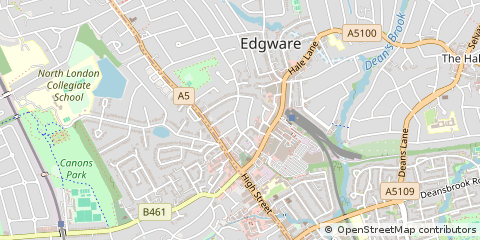 Map of Edgware