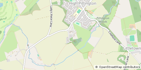 Map of High Pittington, Durham