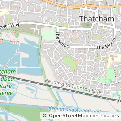 Map of Thatcham, Berkshire
