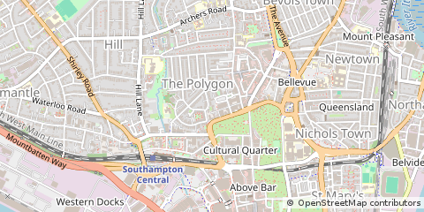 Map of Southampton