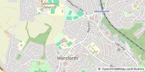 Map of Leeds, West Yorkshire