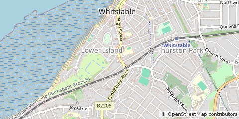 Map of Whitstable