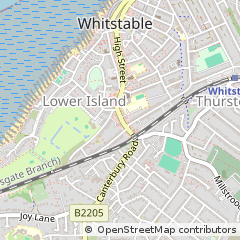 Map of Whitstable