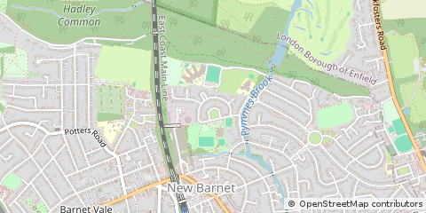 Map of Barnet, Hertfordshire