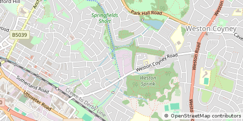 Map of Stoke on Trent, Staffordshire