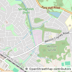 Map of Stoke on Trent, Staffordshire