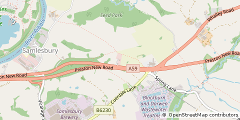 Map of Preston, Lancashire