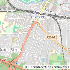 Map of Tonbridge, Kent