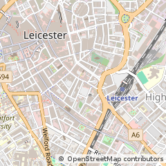Map of Leicester