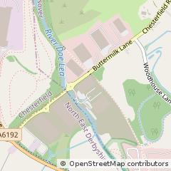 Map of Chesterfield, Derbyshire