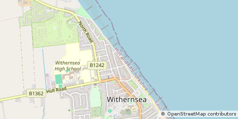 Map of Withernsea, East Yorkshire