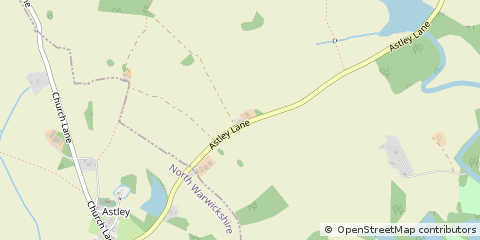 Map of Nuneaton, Warwickshire