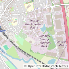 Map of Banbury, Oxfordshire