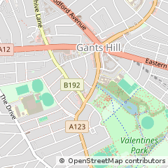 Map of Ilford, Essex