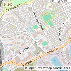 Map of Newport, Gwent