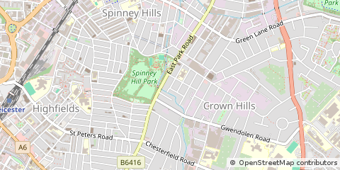 Map of Leicester