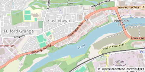 Map of Sunderland
