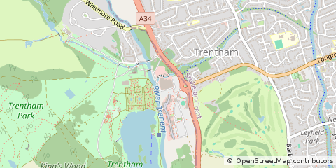 Map of Trentham, Stoke-on-Trent