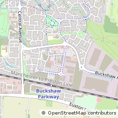 Map of Chorley, Lancashire