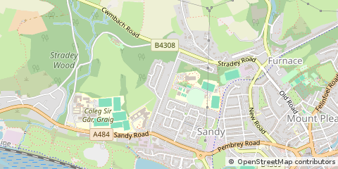Map of Llanelli