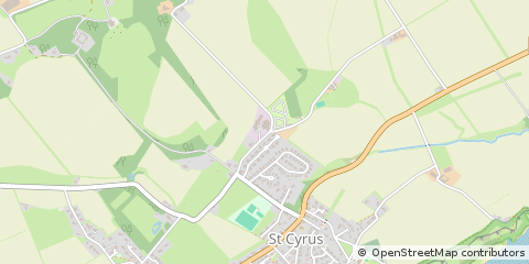 Map of Montrose, Angus