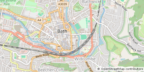 Map of Bath, Avon