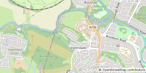 Map of Glasgow, Lanarkshire