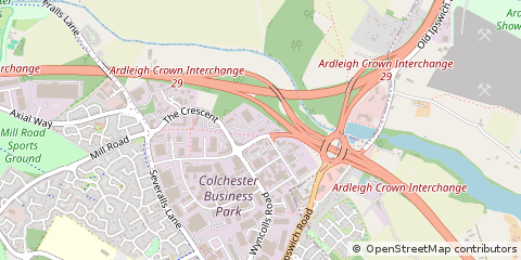 Map of Colchester, Essex