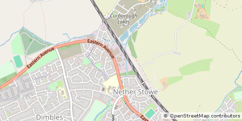 Map of Lichfield, Staffordshire