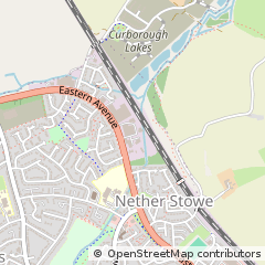 Map of Lichfield, Staffordshire
