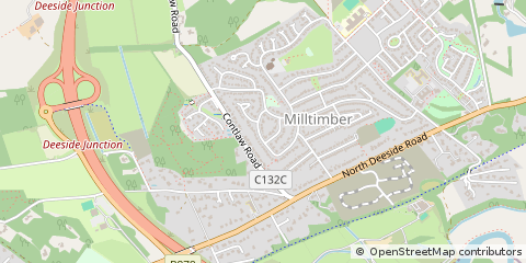 Map of Milltimber, Aberdeenshire