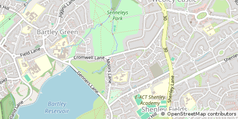 Map of Birmingham, West Midlands