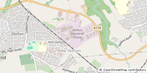 Map of Skelton, Saltburn-by-the-SEA