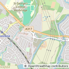 Map of Addlestone, Surrey